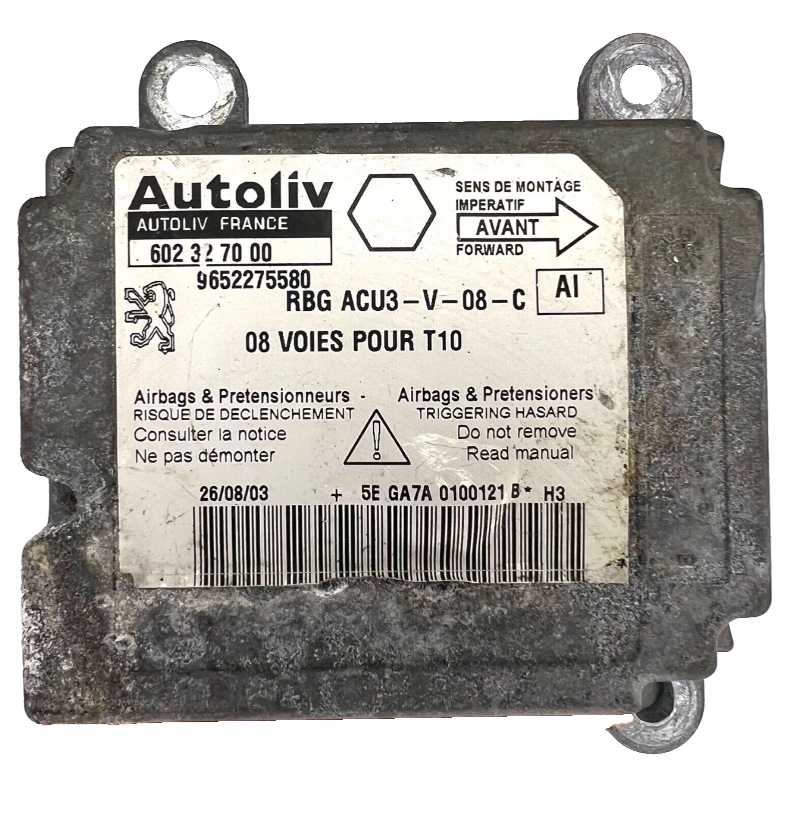 Renault SRS module 602327000 9652275580 Autoliv original K100
