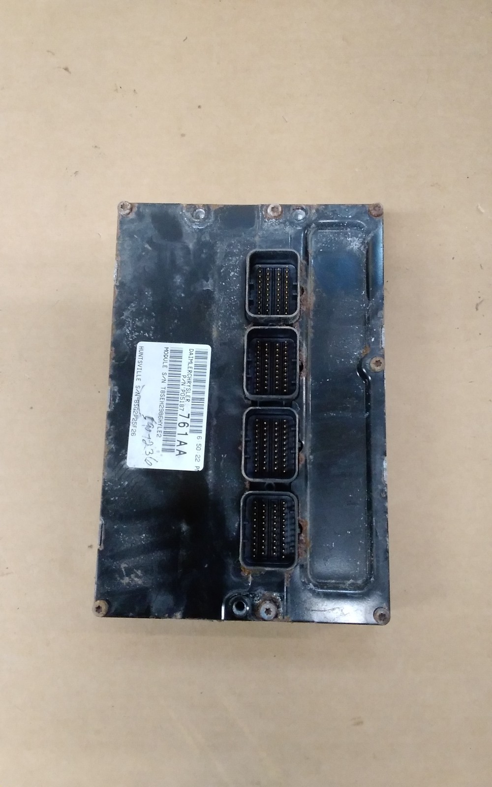 2007 CHRYSLER PT CRUISER ECM ENGINE CONTROL MODULE FED WITHOUT TURBO P05187761AA
