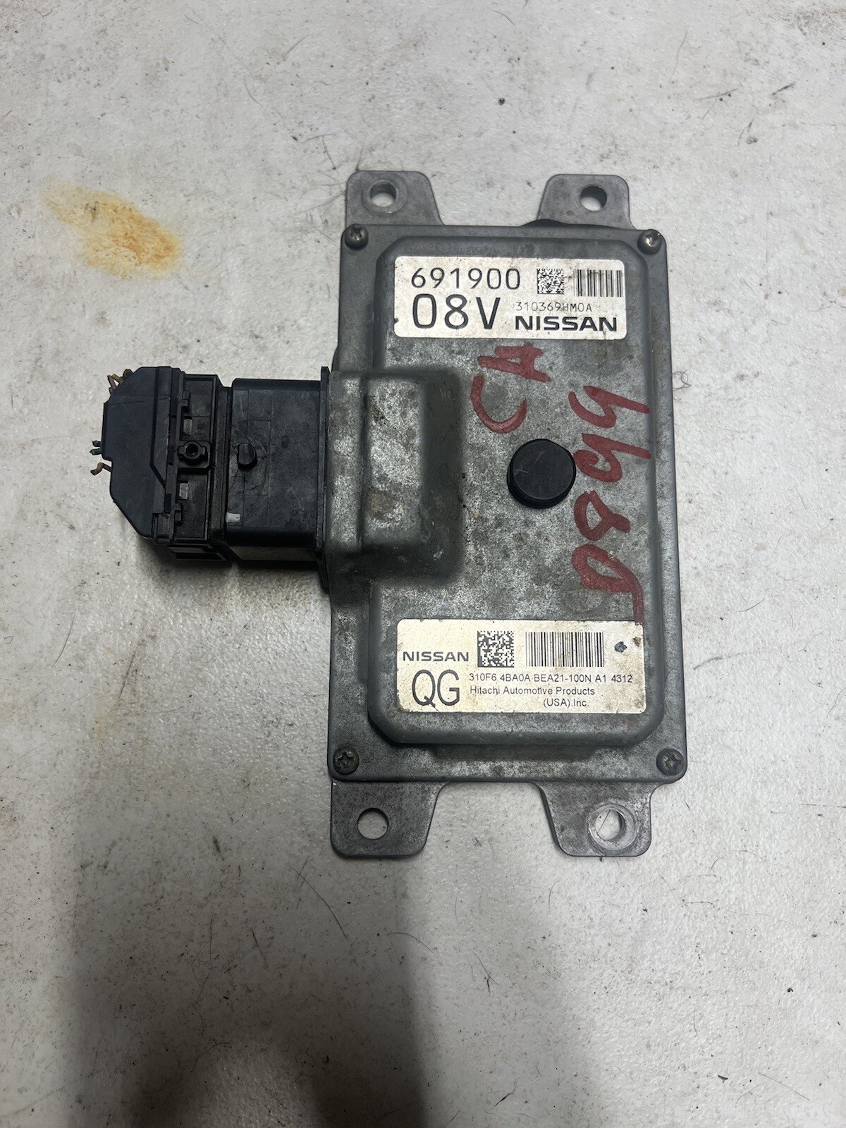 2016 Nissan Altima Transmission Computer Control Module Unit CVT TCU 310F6BV91A