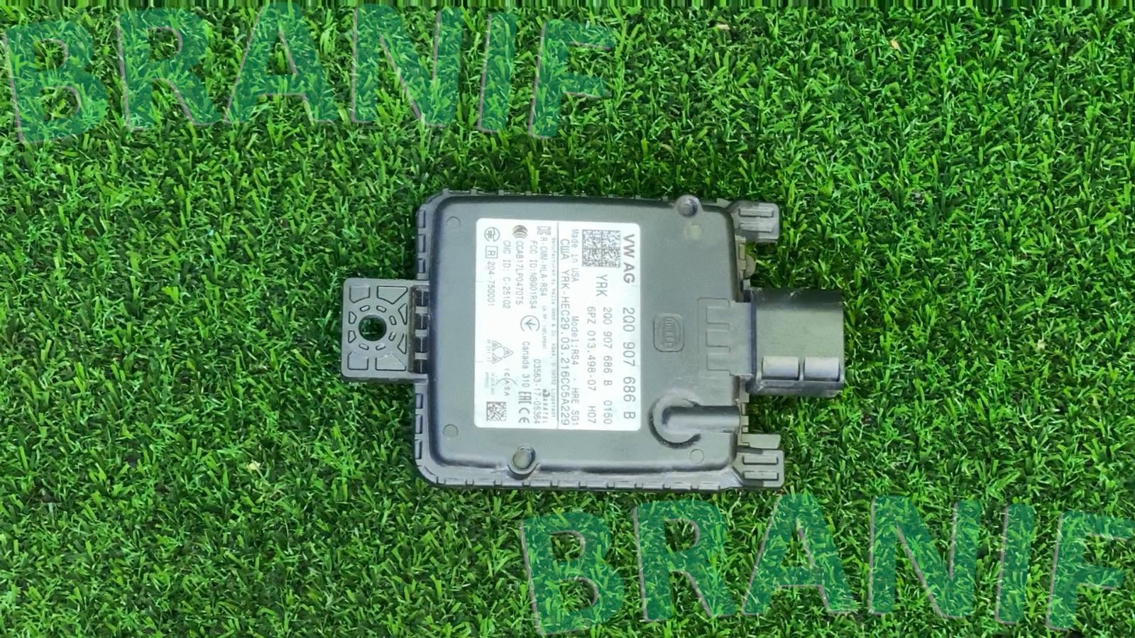 19-24 VW PASSAT PASSENGER SIDE BLIND SPOT RADAR SENSOR 2Q0907685B OEM