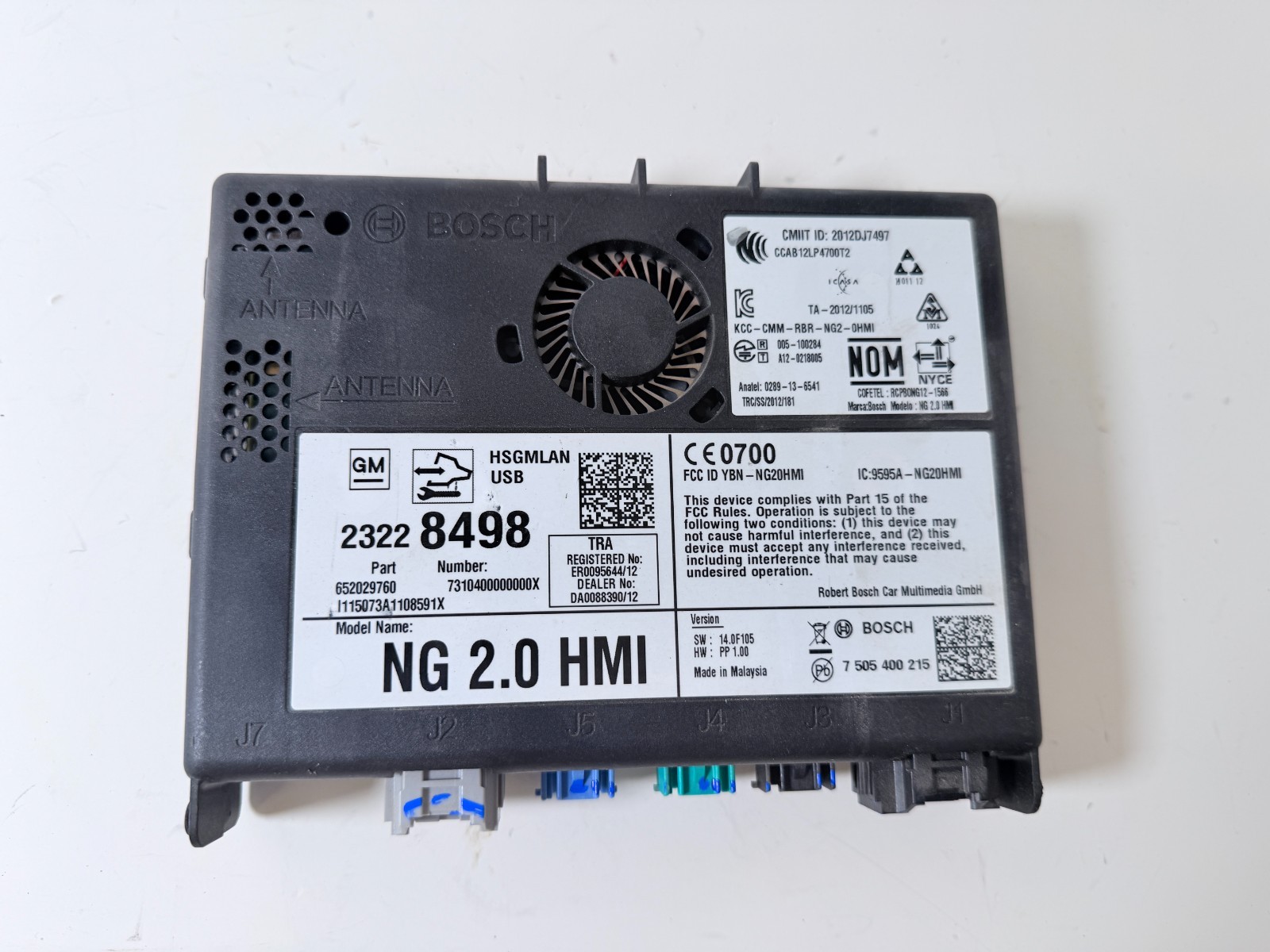 2015 GMC SIERRA HUMAN MACHINE INTERFACE MODULE HMI | OEM 23228498