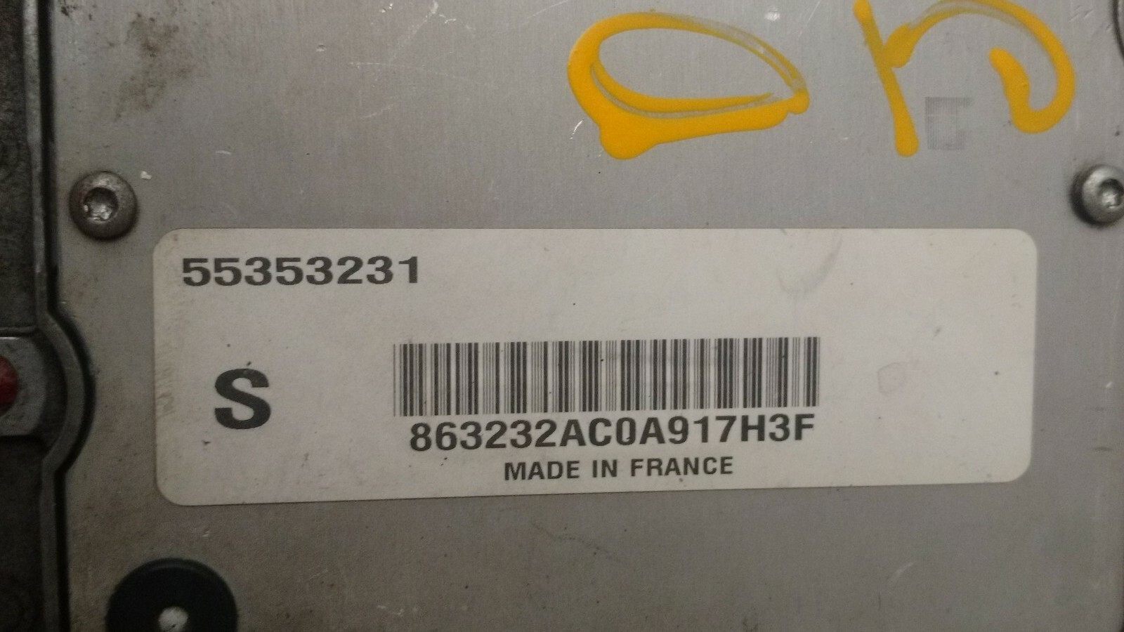 03-06 SAAB 9-3 93 2.0T TURBO ECU ECM PCM EMGINE COMPUTER CONTROL P/N 55353231