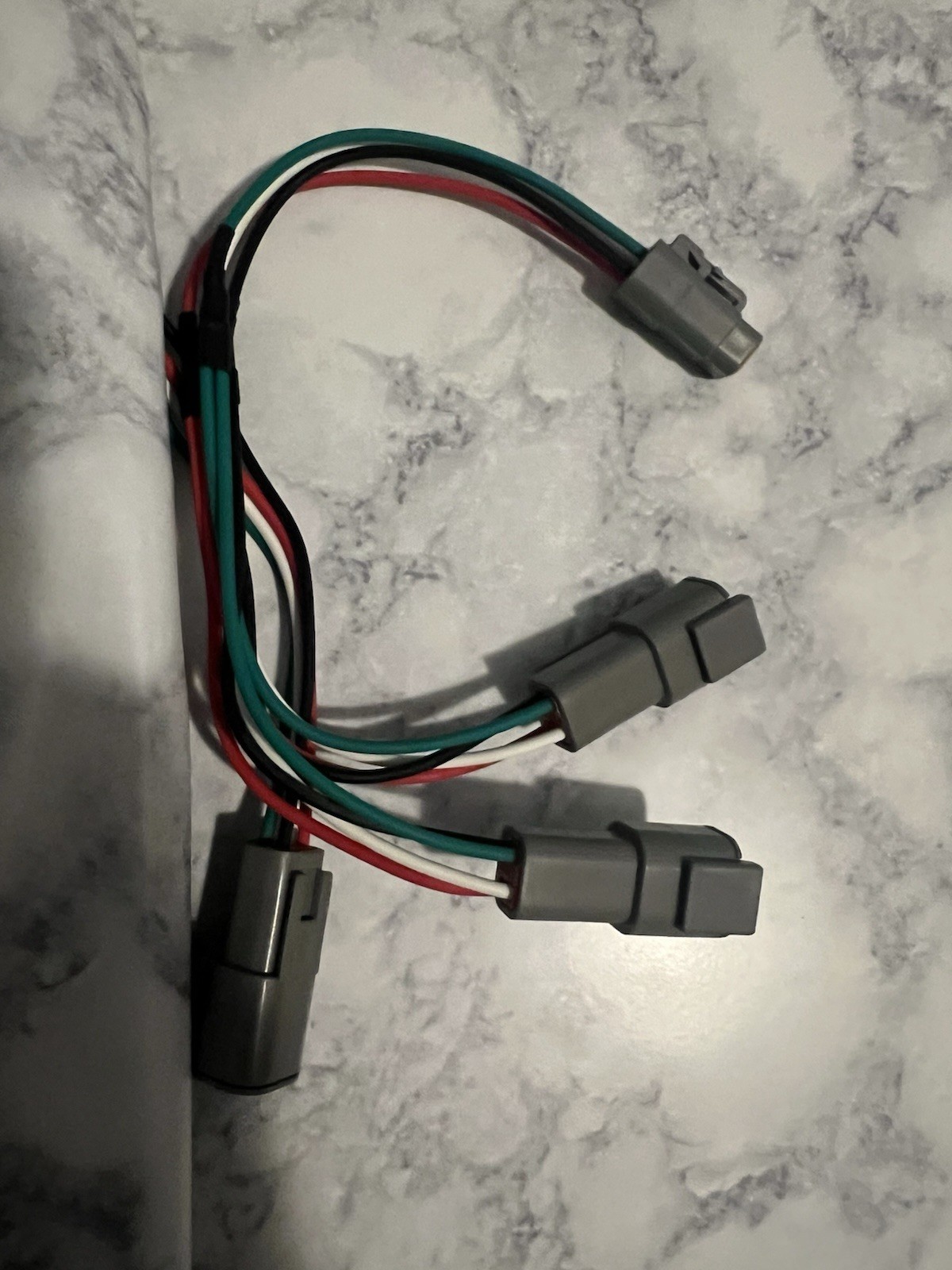 Y-split Male 4 Port DTM-4 to three Female 4 Port DTM-4 Cable for CAN HUB