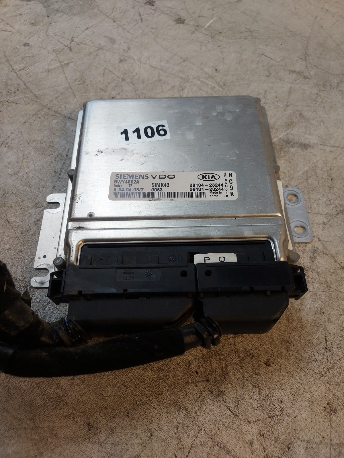 2007-2008 Kia Sportage Engine Control Computer ECU 5WY4602A C76 OEM