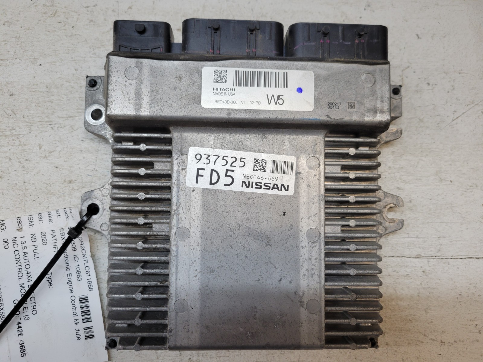 2020 20 Nissan Pathfinder 3.5L Engine Control Module ECM ECU OEM BED40D-300 A1