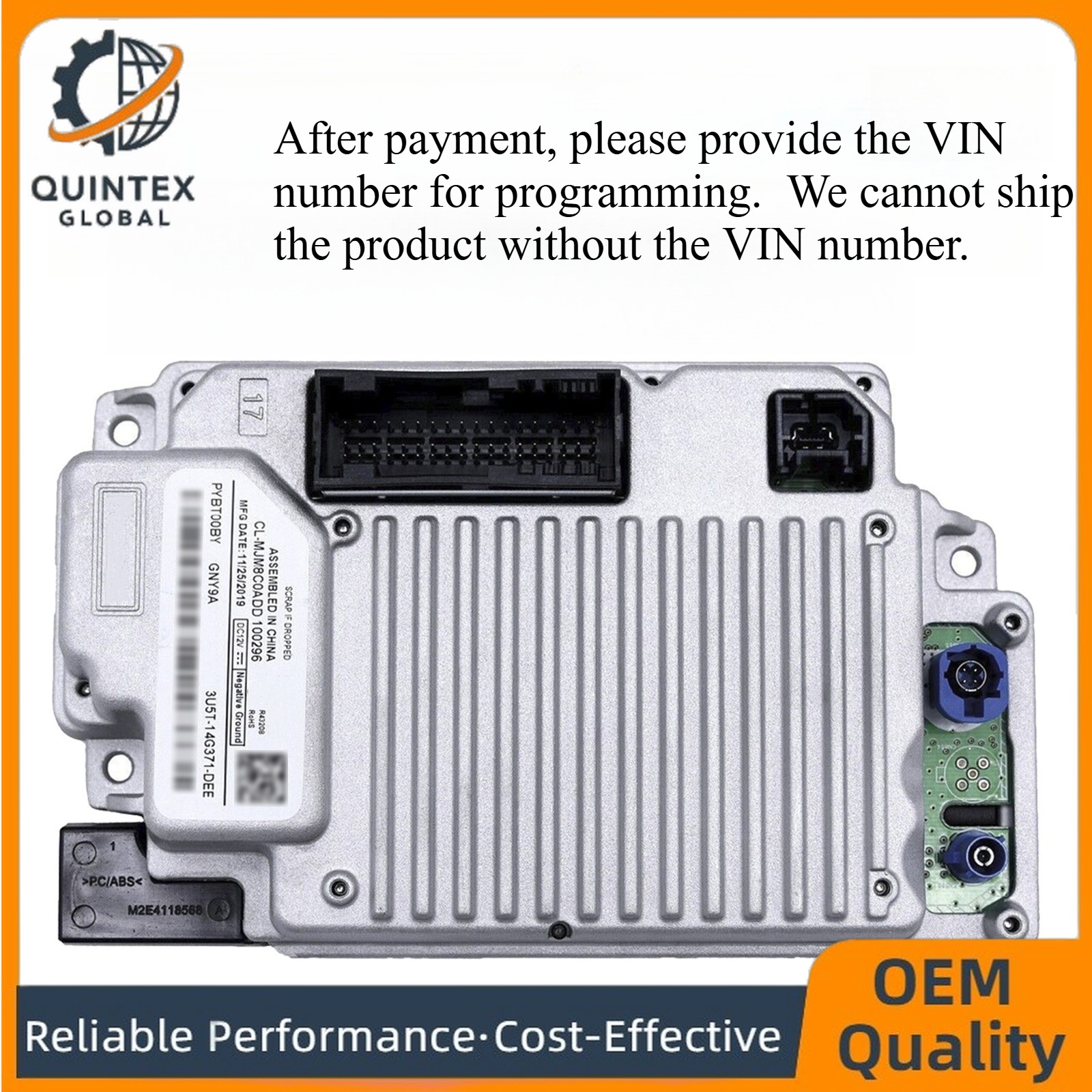 For Ford Lincoln Vin Programmed NAV Sync 3 APIM 3.4 Navigation Module