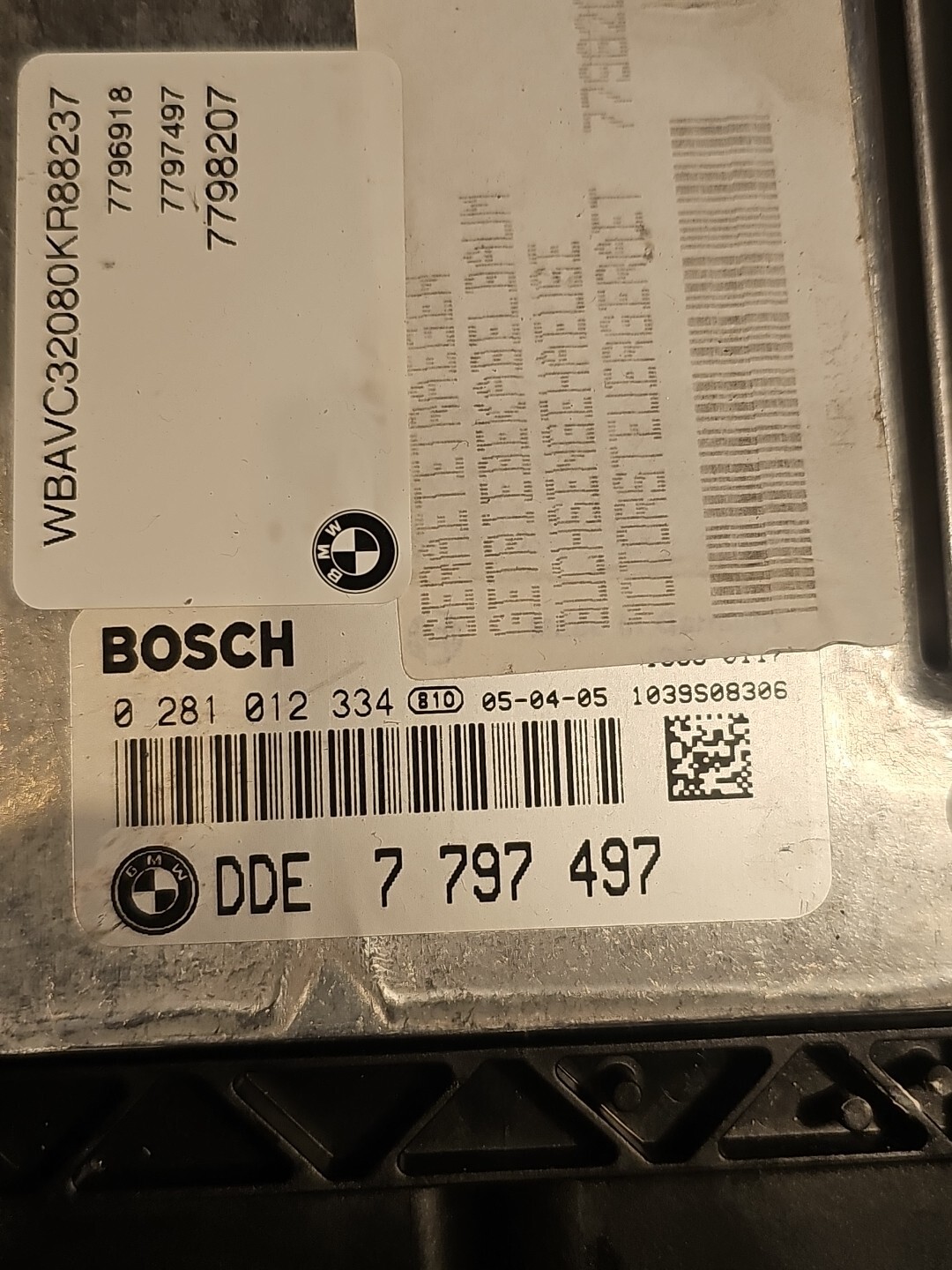 BMW 3 SERIES E90 2.0 DIESEL ECU 7797497-0281012334 IN WORKING ORDER