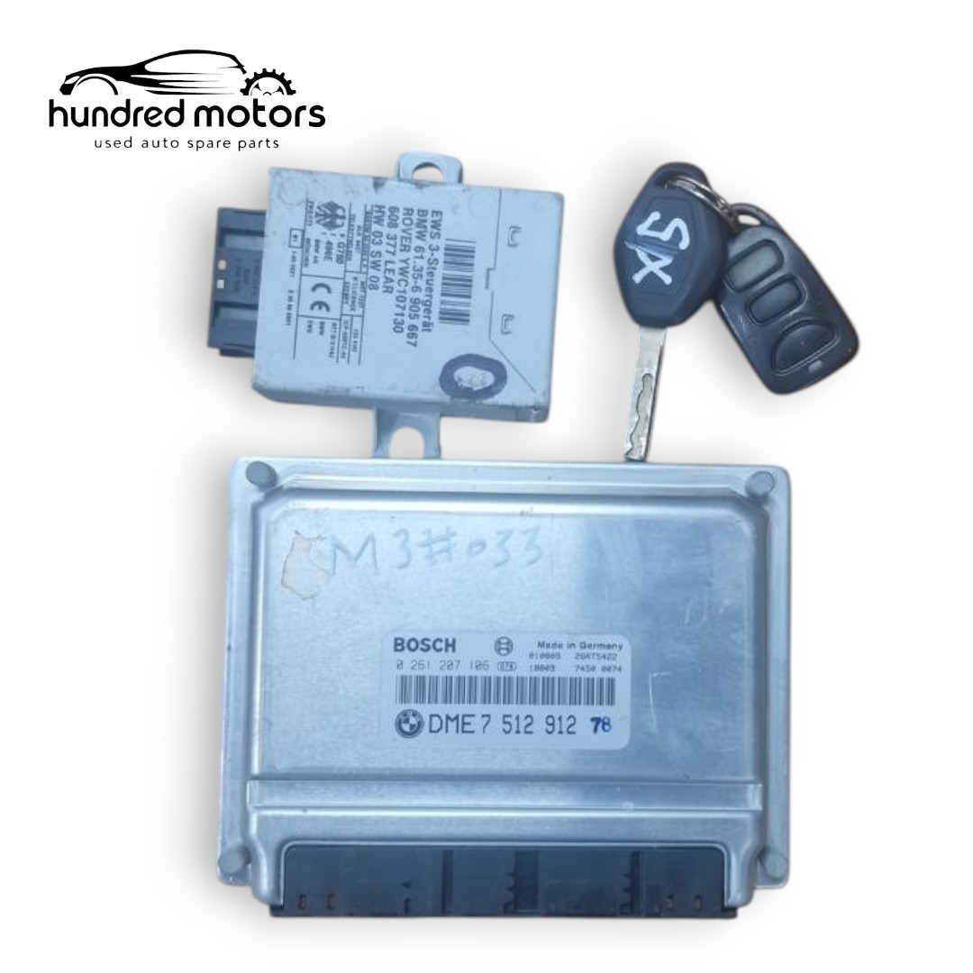 BMW E38 E39 X5 E53 Z8 E52 M62 DME Engine Control Unit Set 7512912 7533707