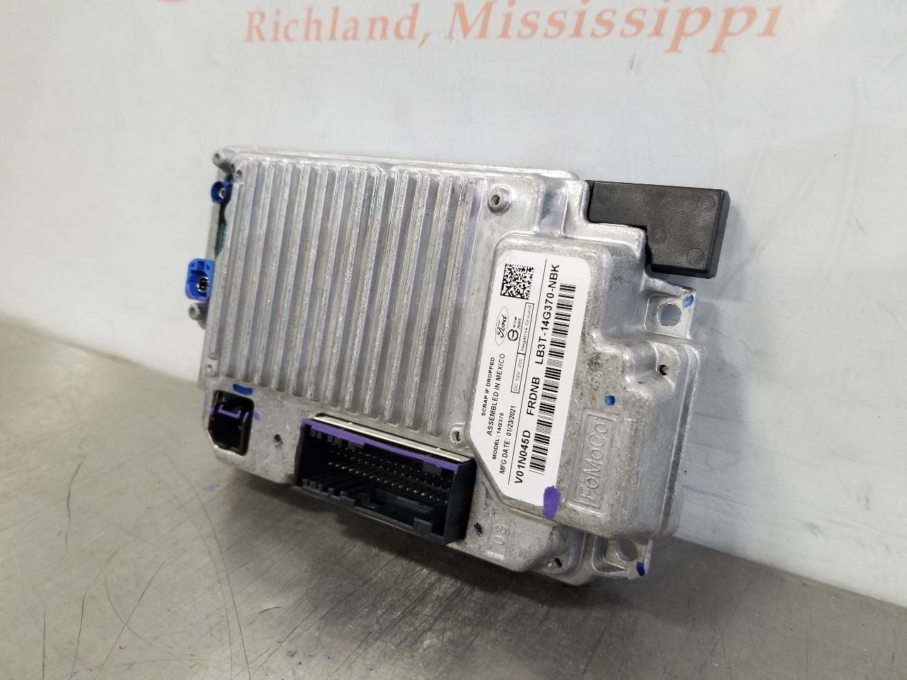 21 2021 FORD RANGER SXT SYNC CONTROL MODULE LB3T14G370NBK