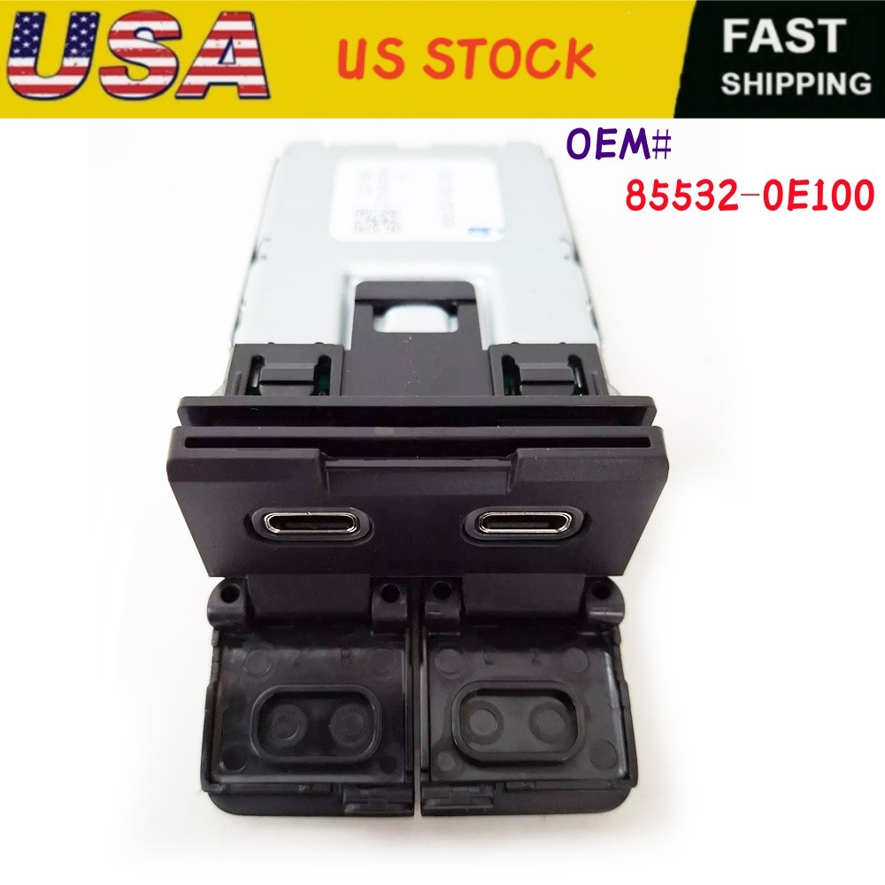 For Toyota Highlander OEM 85532-0E100 USB Charger Port with Cover 855320E100 USA