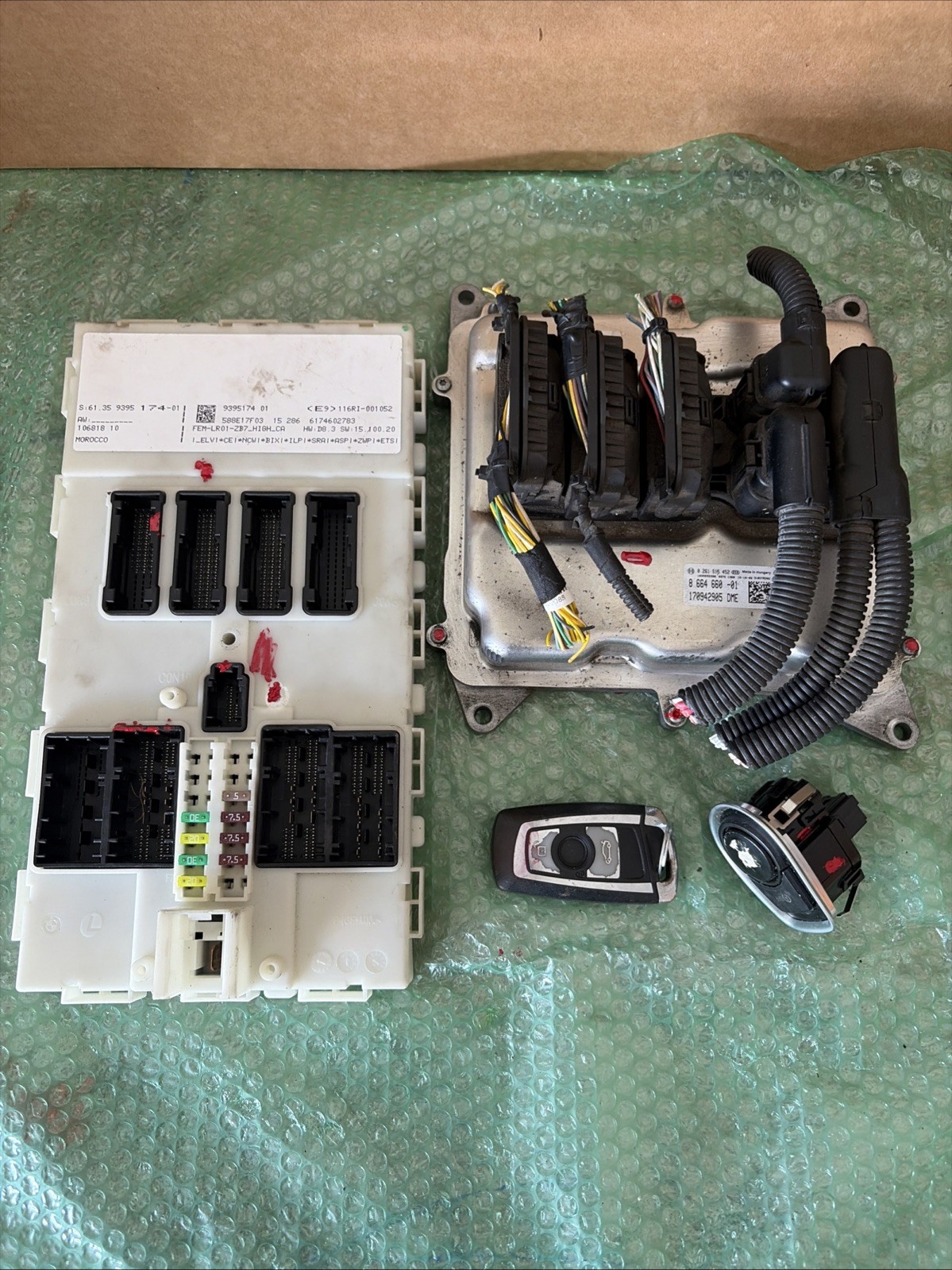 BMW 428I 2015 F30 F32 N20 N26 ECU DME FEM Module Key 328i 228i 8631689