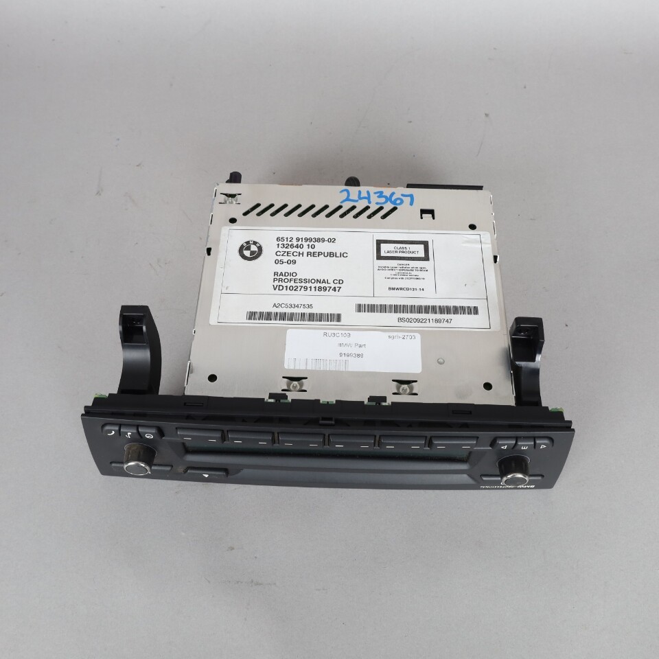 2009 BMW 328i 335i Stereo Radio Professional CD 65129199389 OEM