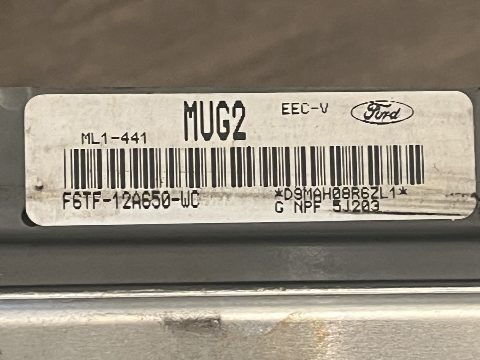 96 FORD F150 F250 5.8L A/T ECU ECM ENGINE CONTROL MODULE F6TF-12A650-WC MUG2 OEM