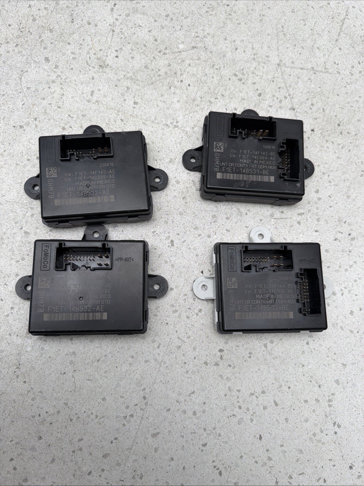 2013-2017 Ford Focus Door Control Module Front Rear Right Left Set Of 4