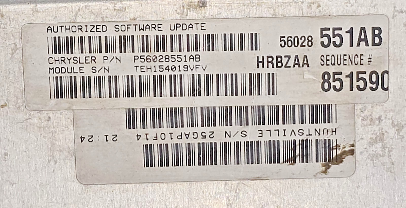 P56028551AB ECU 2001 Ram 5.9L AT Engine Computer ECM PCM Dodge 1500 Magnum