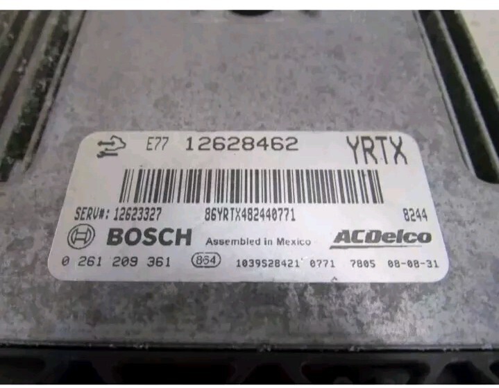 2008-2009 Cadillac CTS 3.6L Engine Control Module Computer ECM ECU OEM 12628462