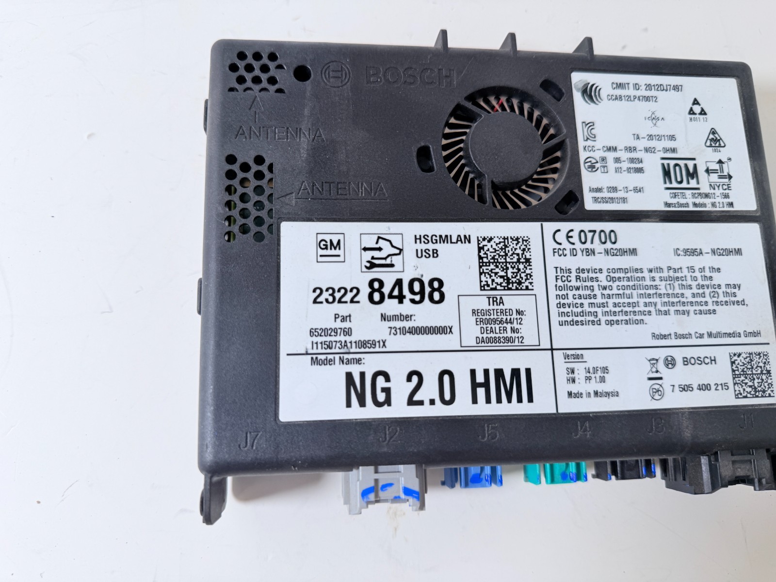 2015 GMC SIERRA HUMAN MACHINE INTERFACE MODULE HMI | OEM 23228498