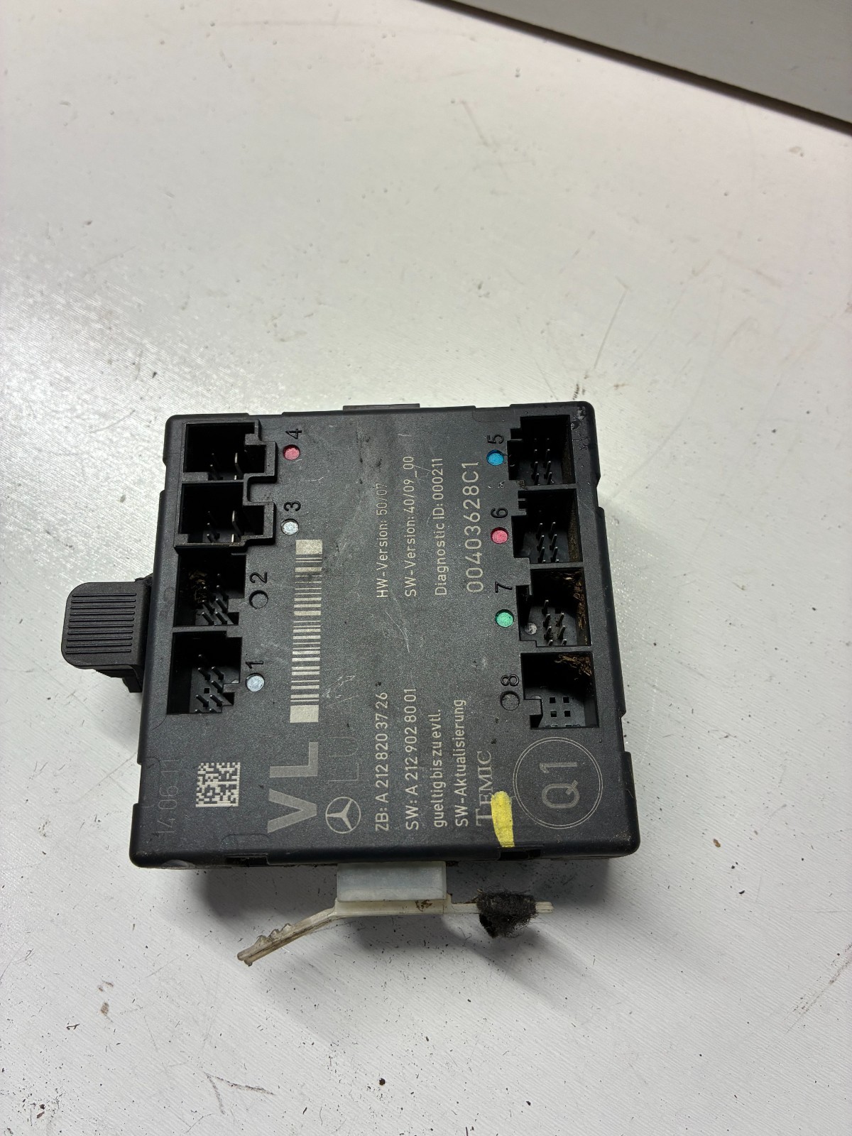 Right Rear Door Control Module A 2129004202 08-14 Mercedes Benz W204 C300 C350