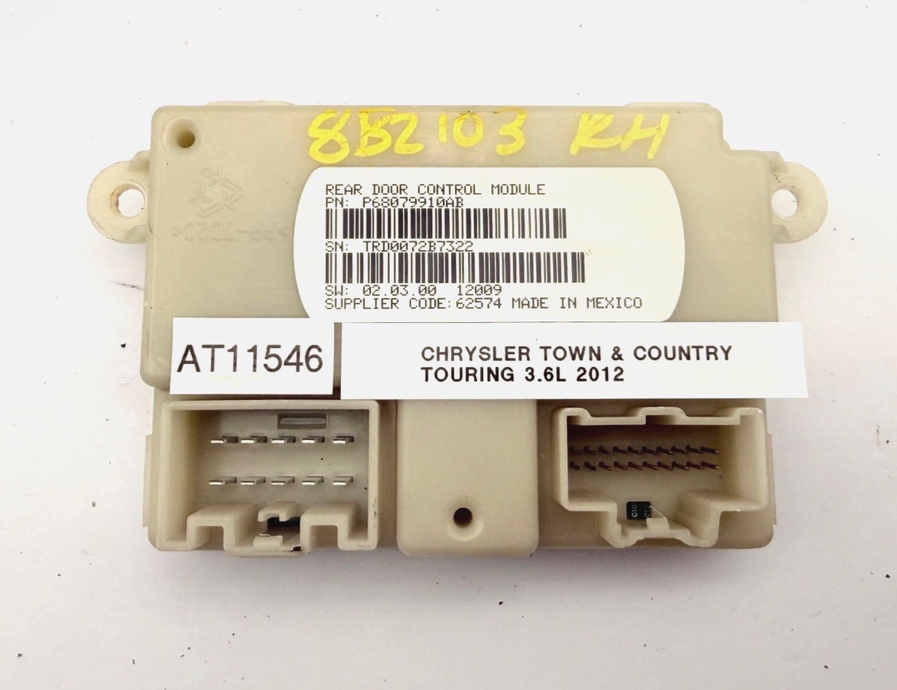 OEM 08-16 Chrysler Town & Country RT Rear Sliding Door Module Control Computer