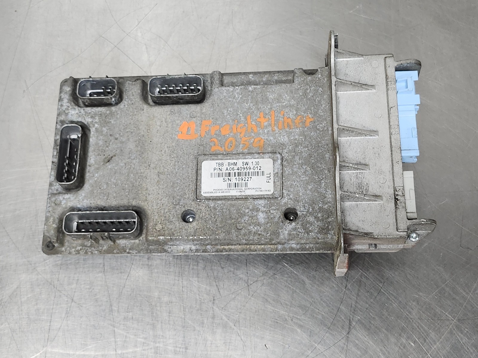 11 B2 Freightliner ECC Electronic Chassis Control Module A06-40959-012 TBB-BHM