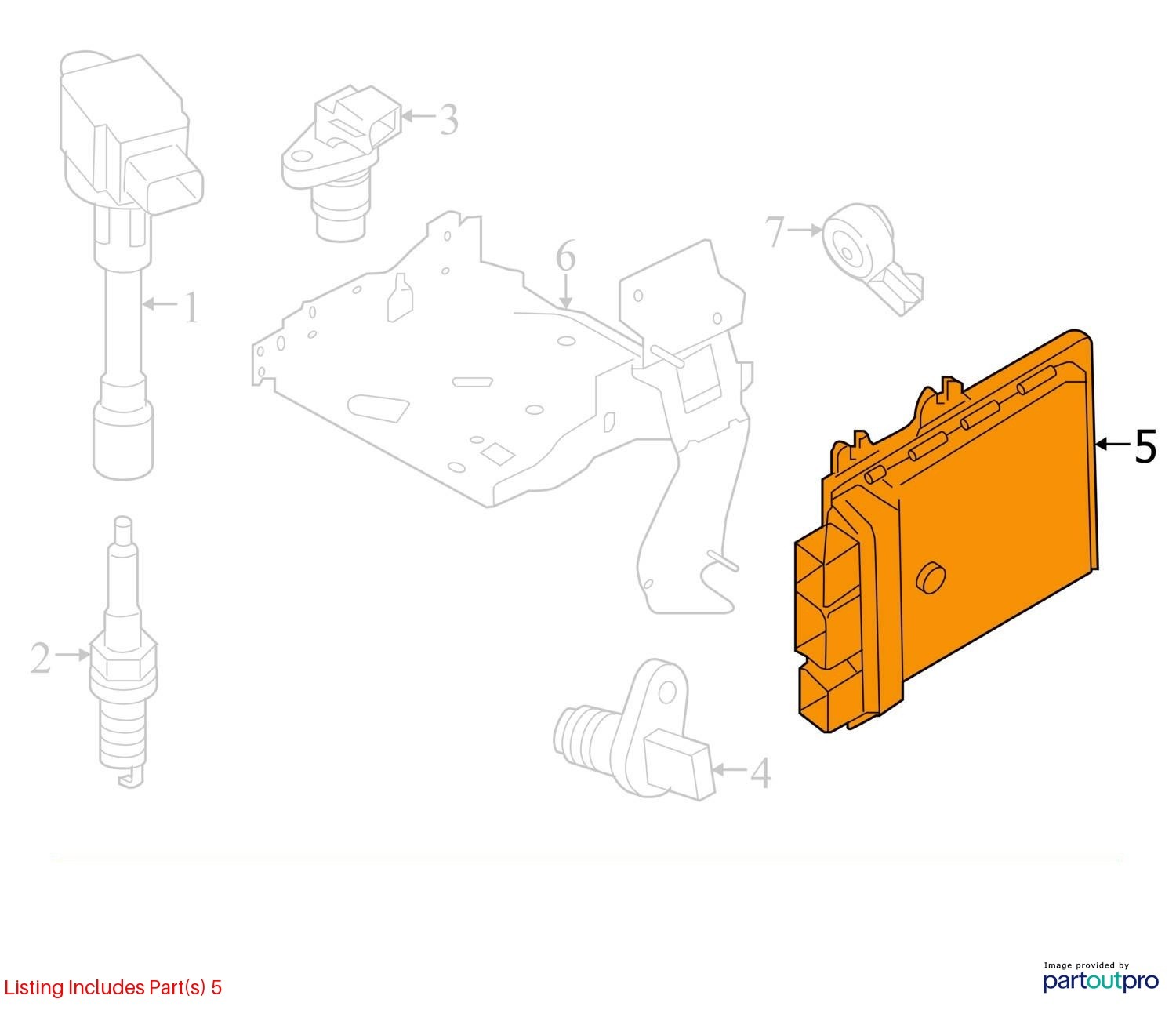 ENGINE CONTROL MOD OEM 16-17 NISSAN ROGUE 1YR WRNTY
