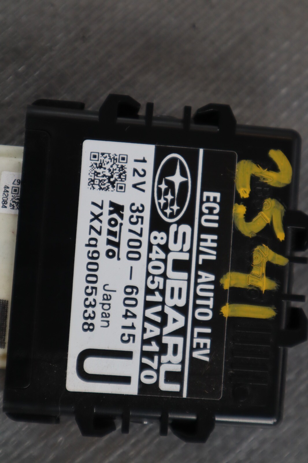 2018 SUBARU WRX STI SEDAN LIMITED OEM HEADLAMP LEVELER CONTROL MODULE #2541