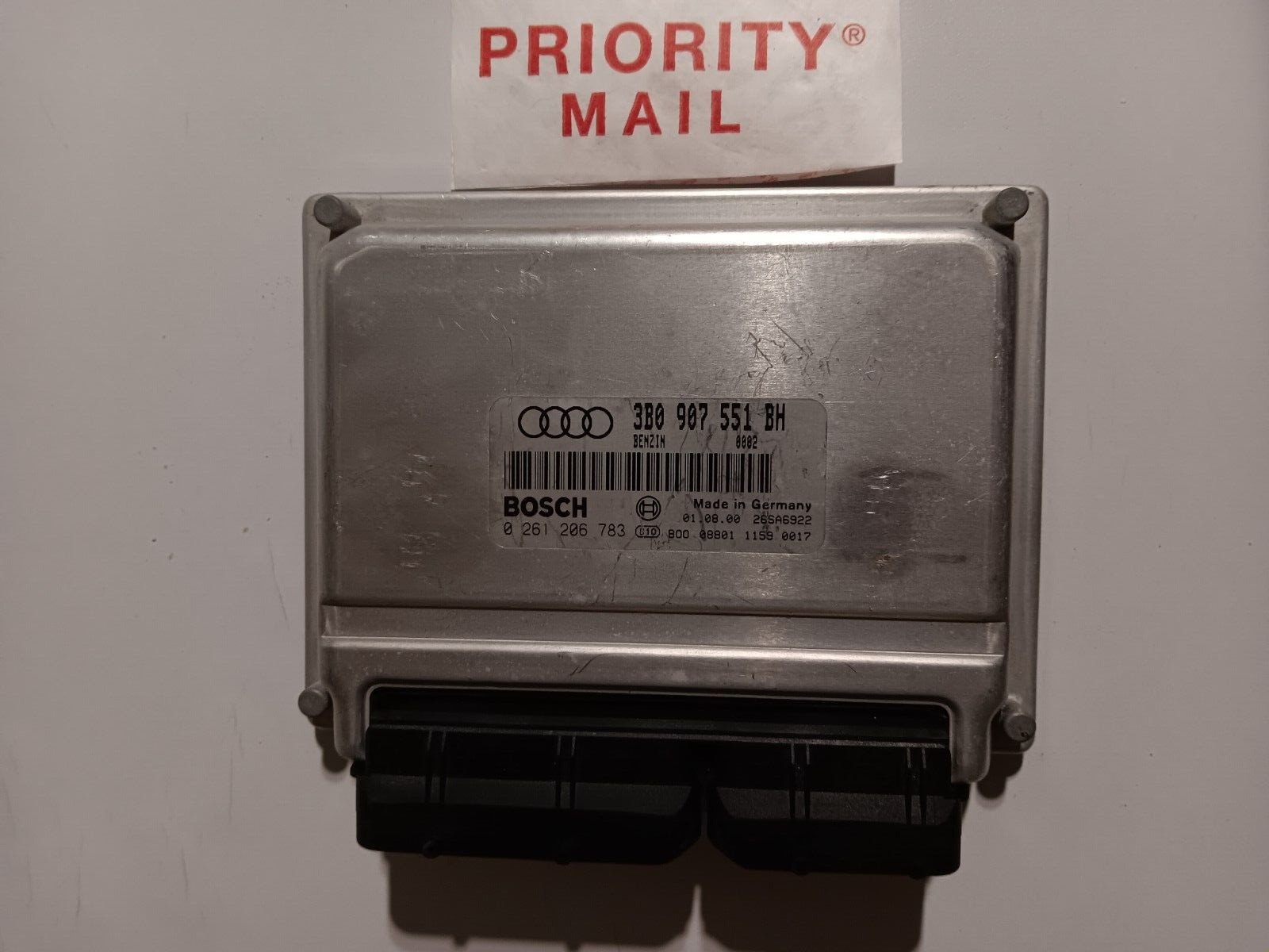 2001 AUDI A6 2.8L ENGINE CONTROL UNIT ECM ECU CM 3B0 907 551 BH 0 261 206 783 OE