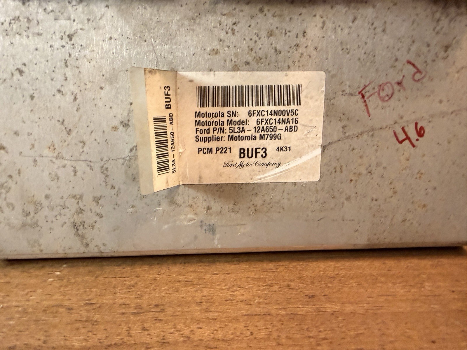 2007 2008 Ford F-150 F150 AT 4.6L Engine Computer Module ECU ECM 7L3A-12A650-GXC