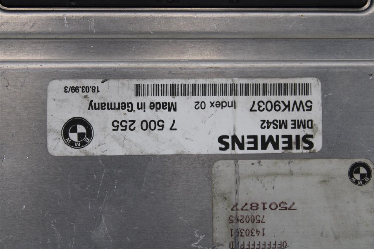 ECU ECM COMPUTER BMW 528I 1998 99 00 7500255 1400009
