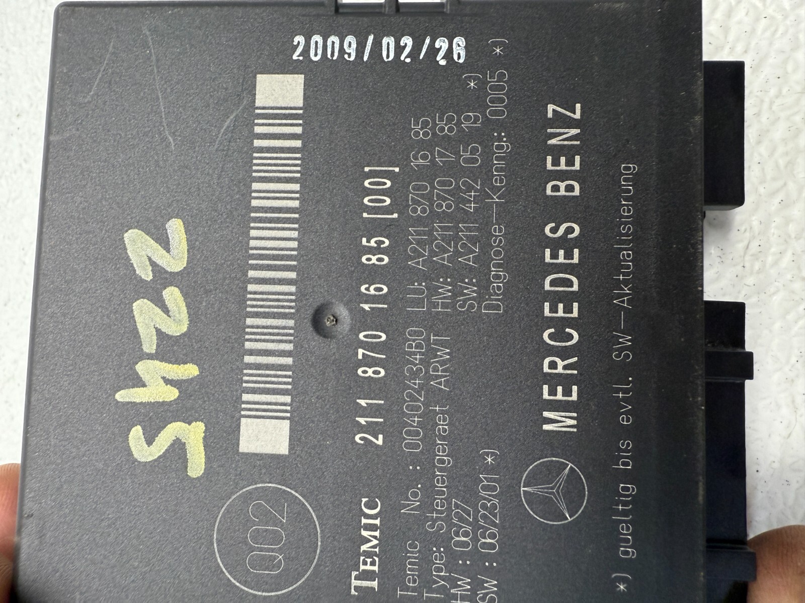 2006-2009 Mercedes W211 E350 E500 Wagon Trunk Release Opener Control Module OEM