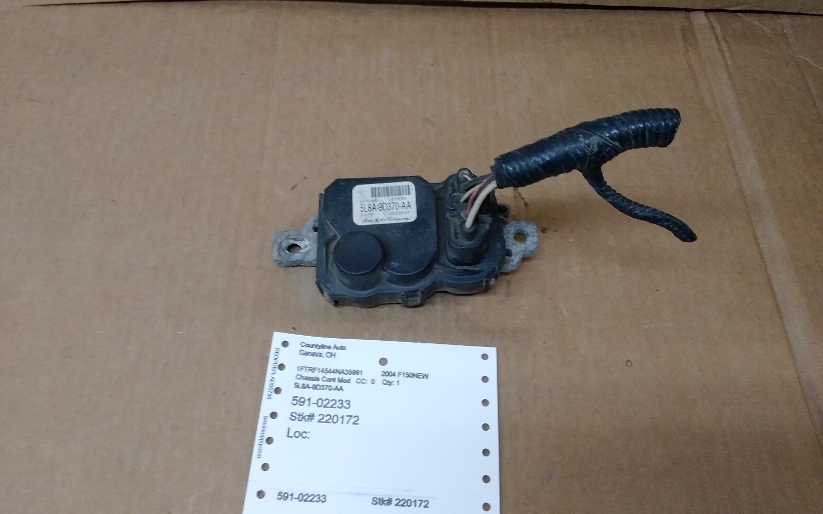 2004 FORD F150 FUEL PUMP CONTROL ID-5L8A-9D370-AA