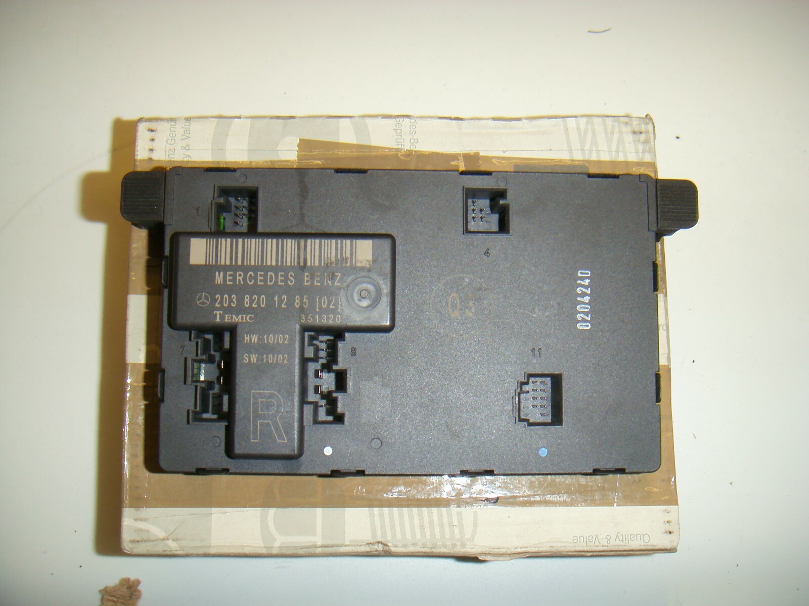 MERCEDES C CLASS W203 DRIVERS SIDE DOOR CONTROL MODULE P/N 2038201285