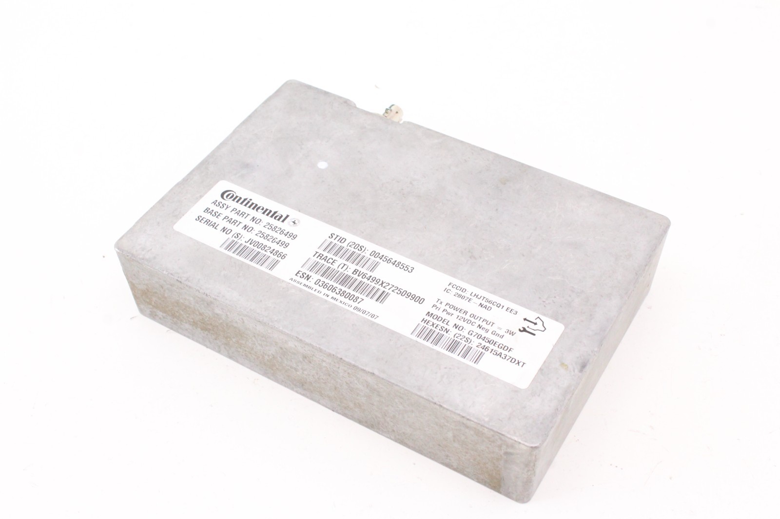 07-08 GMC Acadia Communication OnStar Control Module Unit Silver OEM 25826499