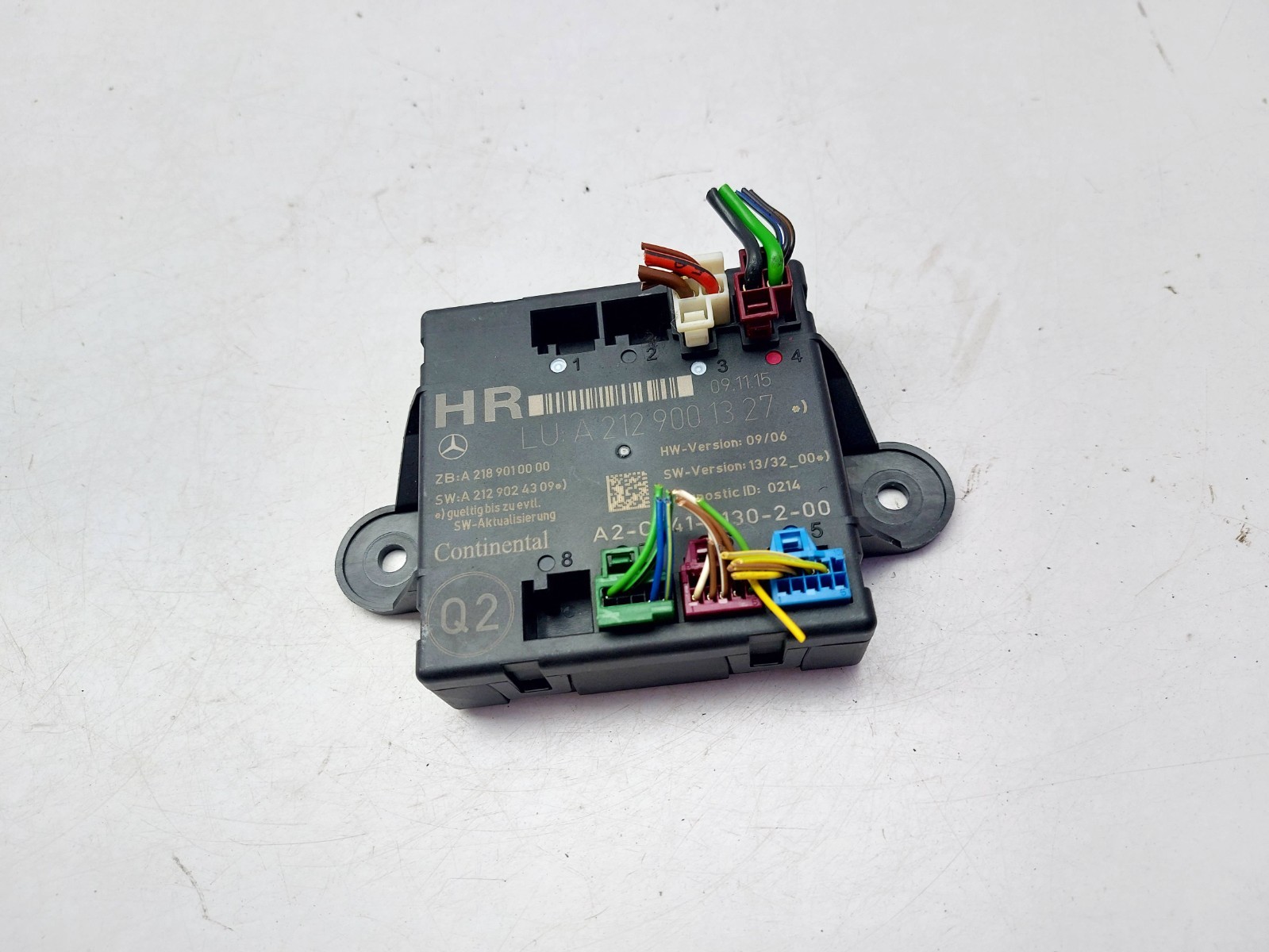 MERCEDES E CLASS W212 2016 DOOR CONTROL UNIT MODULE ECU REAR RIGHT A2129001327
