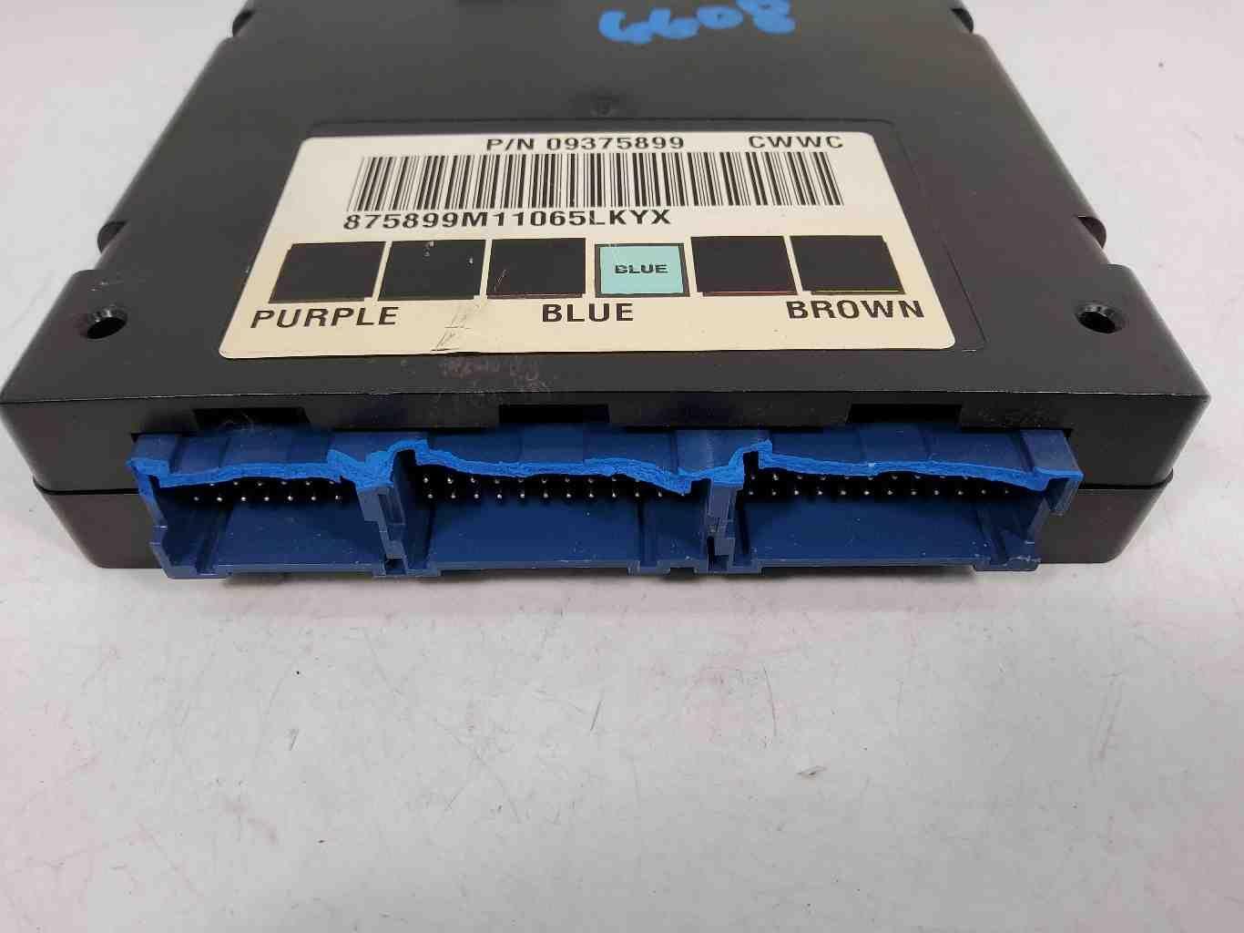 2001 chevrolet silverado body control unit 09375899