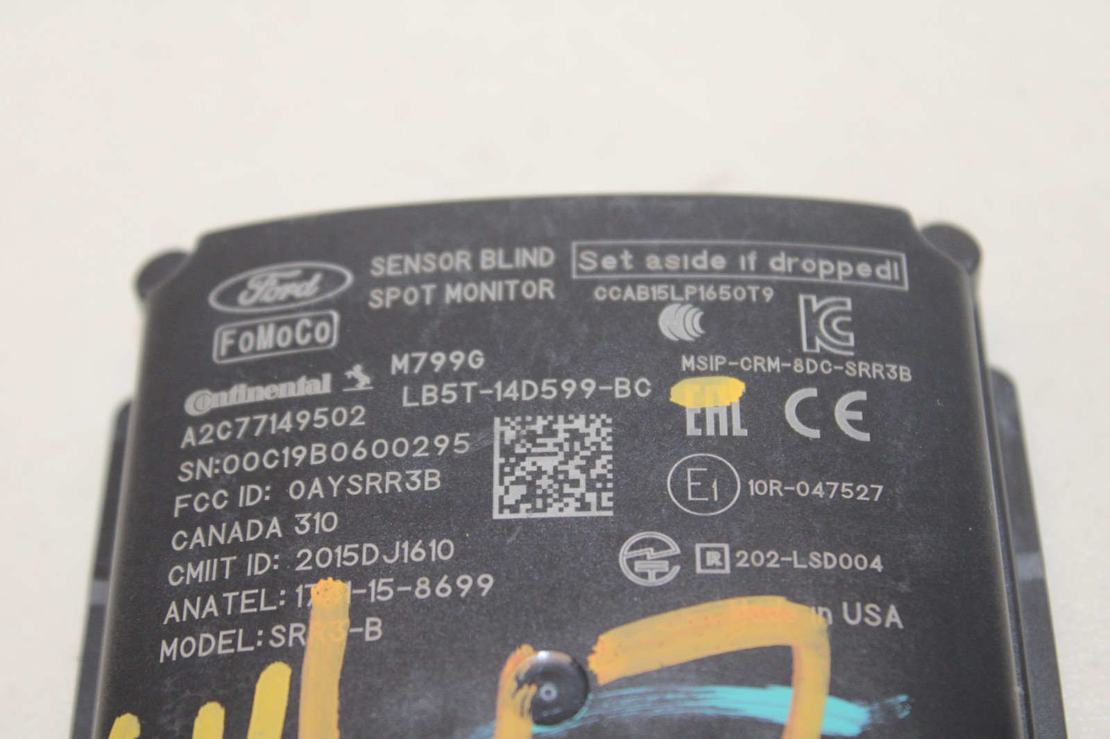 20-23 FORD EXPLORER DRIVER LEFT REAR BLIND SPOT SENSOR MODULE LB5T-14D599-BC