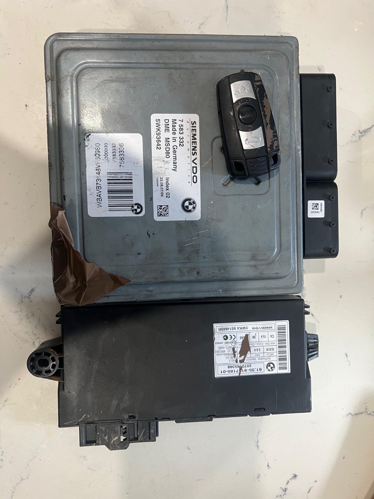 07-10 OEM BMW E88 E90 E92 DME ECU CAS Engine Computer auto TRANSMISSION N52