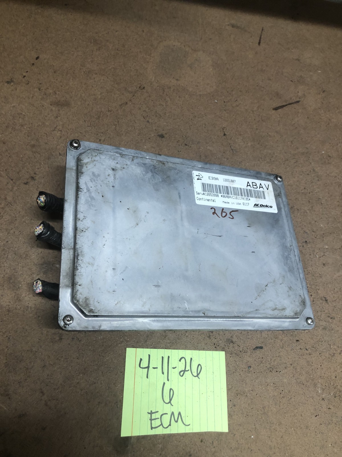 13-19 GM ECM Terrain Equinox Engine Computer Module ECU 12651807 ABAV Plugs