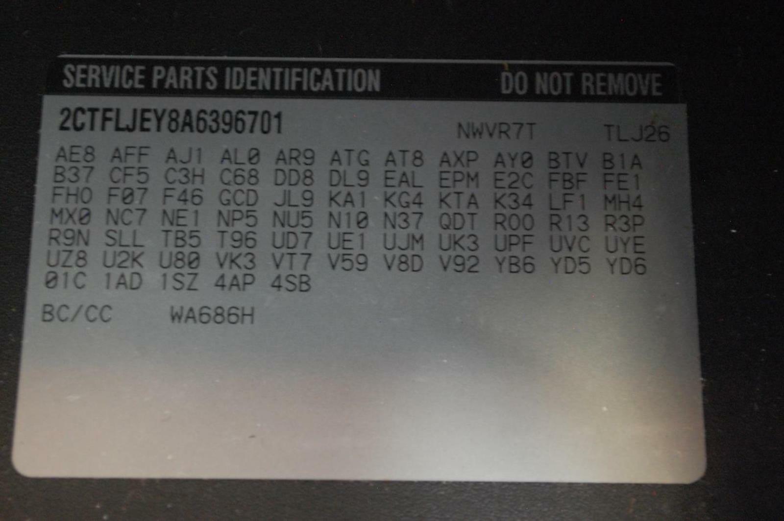 2010 TERRAIN THEFT ECU 13503205
