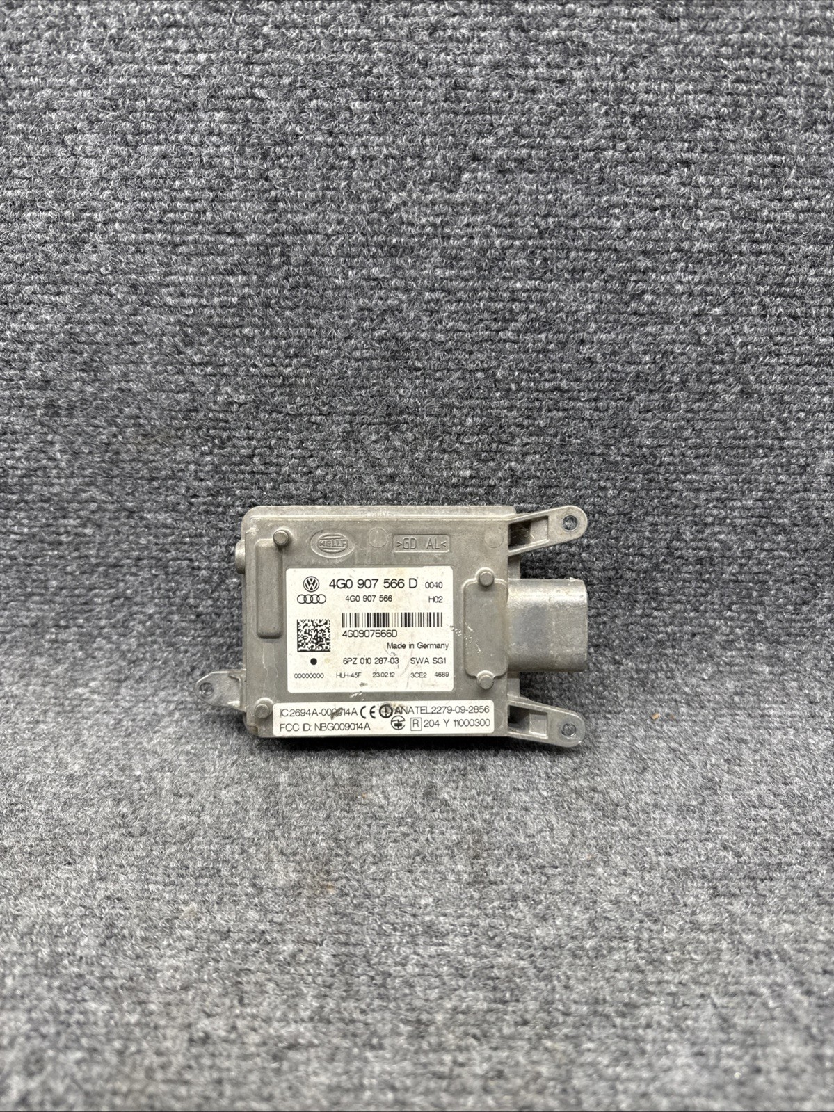 2013 AUDI S6 LANE DEPARTURE BLIND SPOT MODULE REAR RIGHT SIDE 4G0907566D OEM