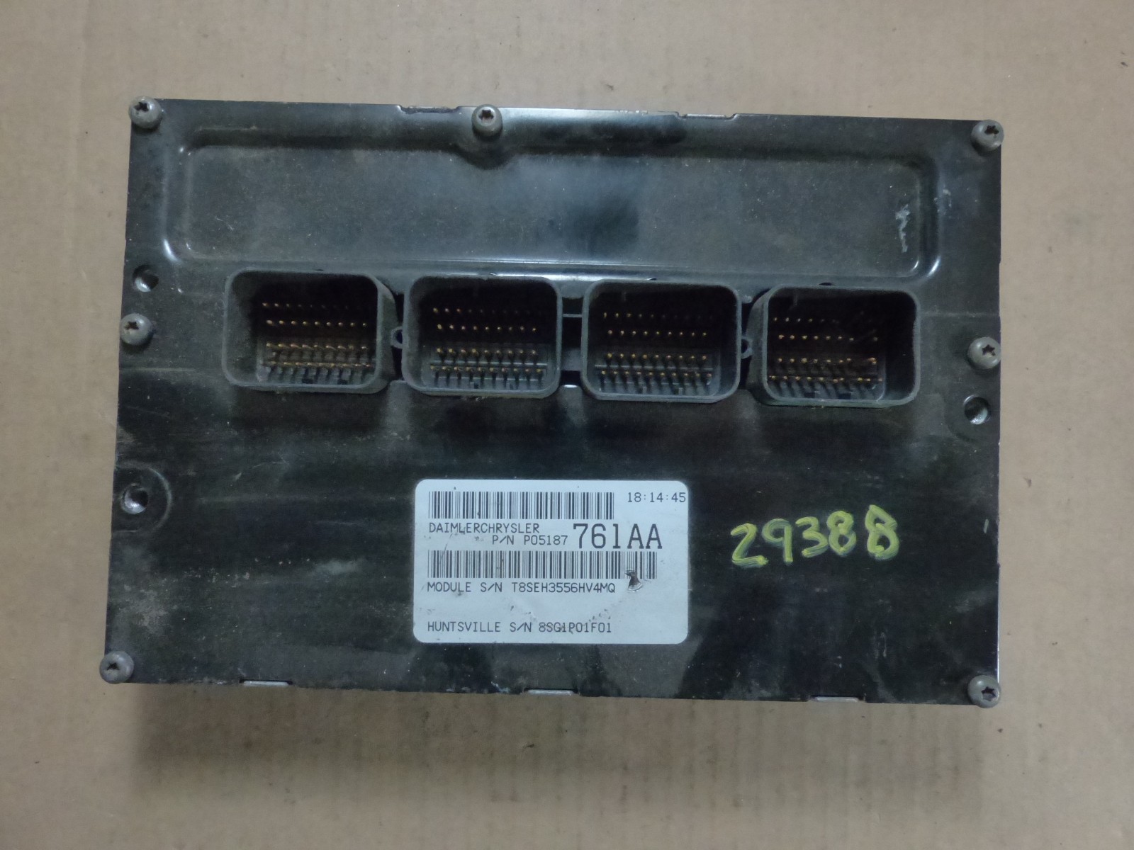 07-09 CHRYSLER PT CRUISER NON-TURBO ECU ECM COMPUTER P05187761AA