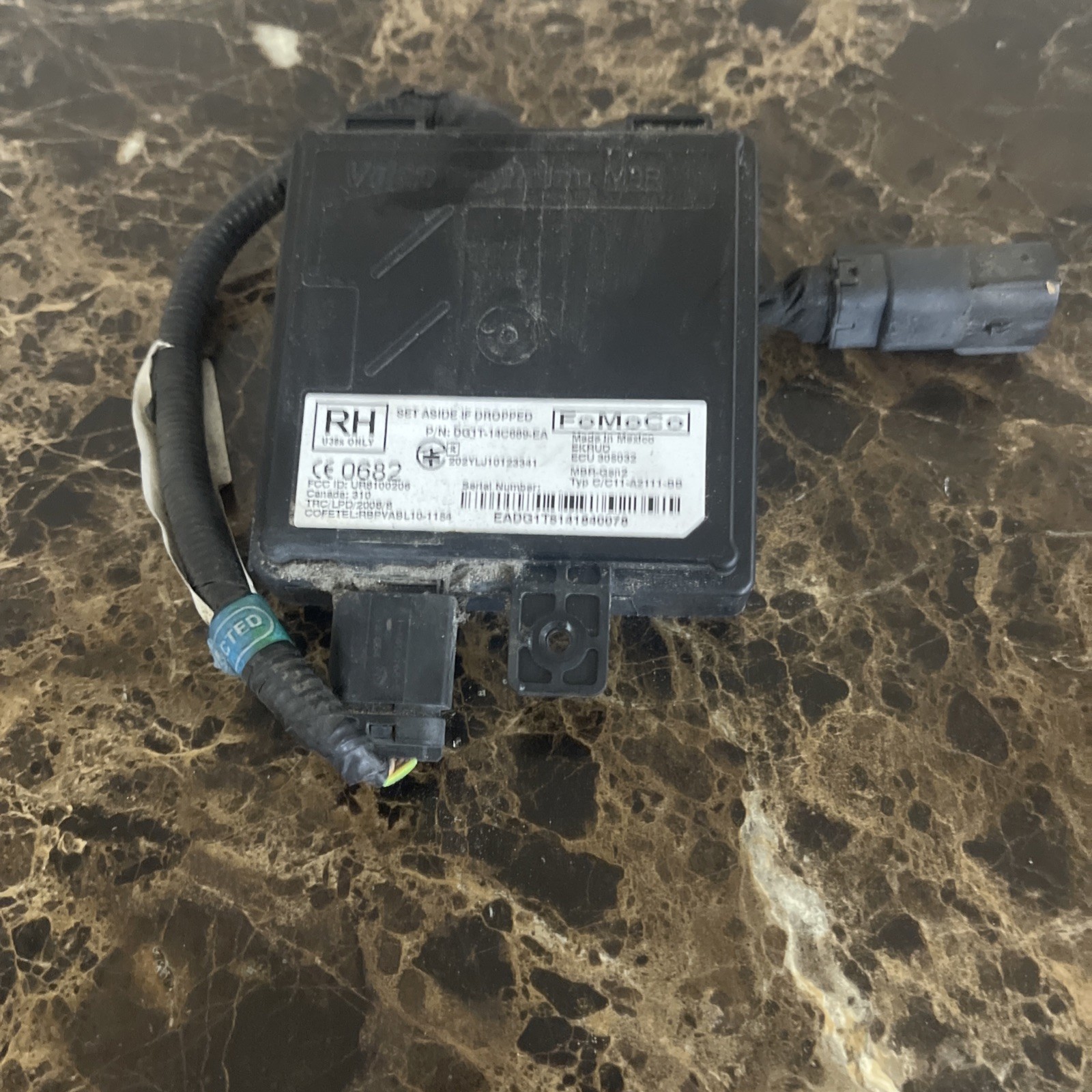 2015 FORD FLEX RIGHT RADAR UNIT BLIND SPOT ALERT MODULE DG1T-14C689-EA OEM