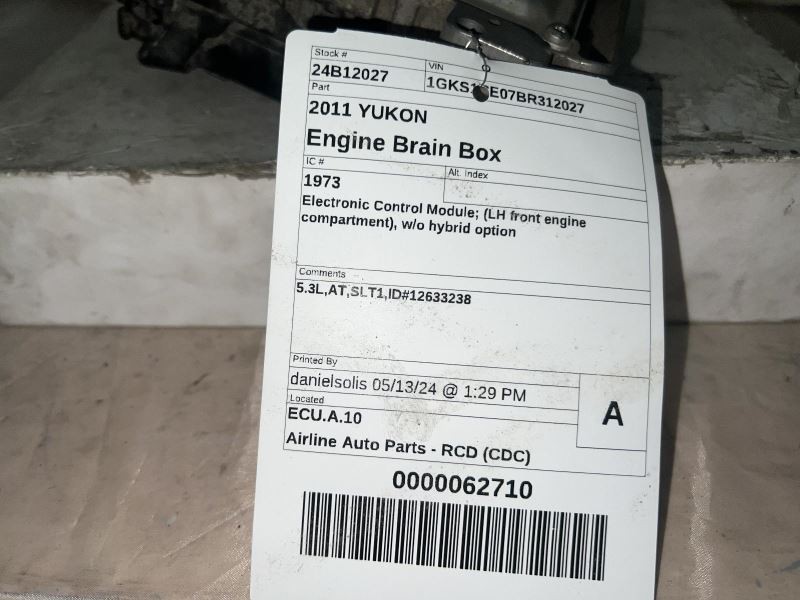 Engine ECM Electronic Control Module 6.0L Fits 11-17 CAPRICE 411385