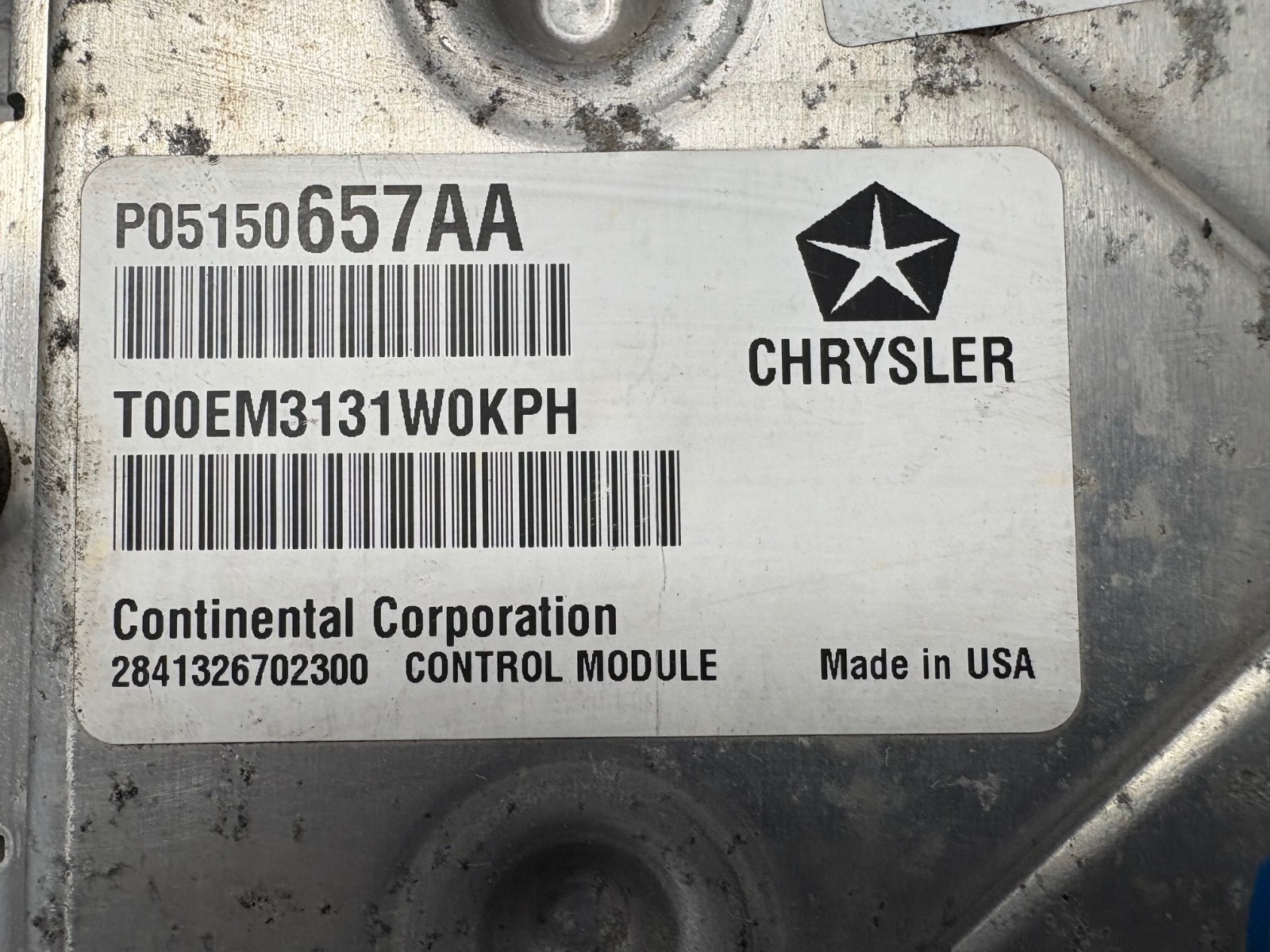 2012 Dodge Caravan 3.6L Engine Computer ECU ECM 05150657AA