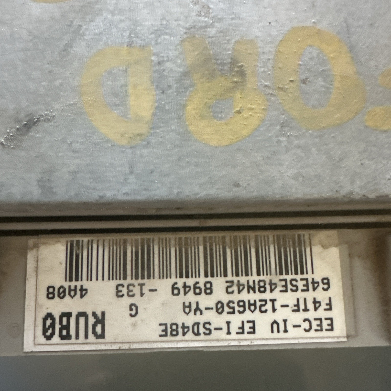 1994 94 FORD VAN 7.5 ENGINE COMPUTER ECU ECM PCM MODULE RUB0 F4TF-12A650-YA