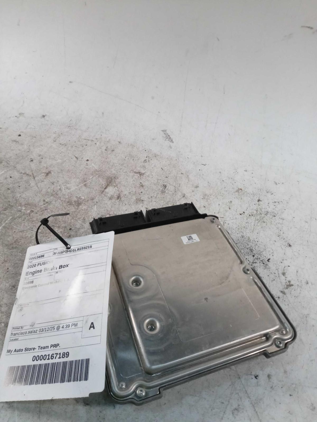 Used Engine Control Module (ECM) fits: 2020 Ford Fusion Electronic Control Modul