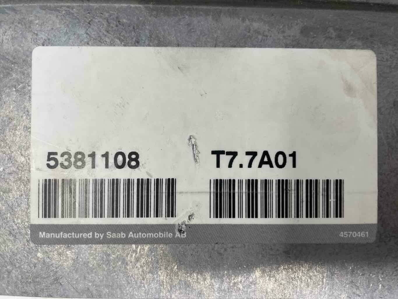 2000 SAAB 9-3 ELECTRONIC ENGINE BRAIN COMPUTER CONTROL MODULE ECU ECM 5381108