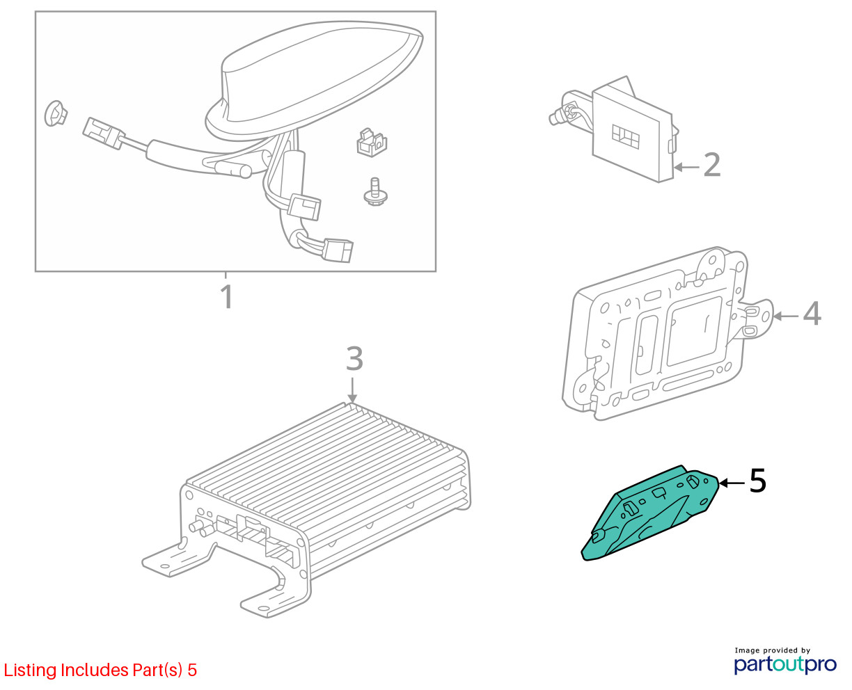 2023 ACURA MDX Active Noise Control Module OEM Part Number 39200TYAA31