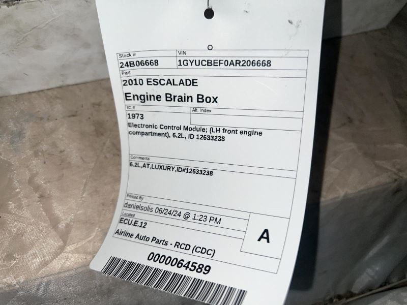 Engine ECM Electronic Control Module 6.0L Fits 11-17 CAPRICE 424689