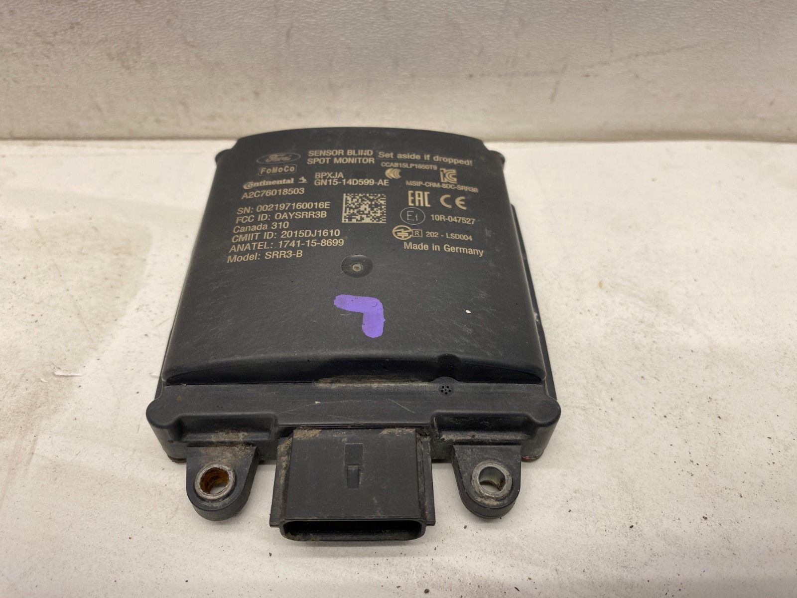 2018-2022 FORD ECOSPORT LEFT REAR BLIND SPOT MONITOR RADAR SENSOR MODULE OEM